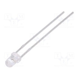 1 pcs x LUCKYLIGHT - LL-304YC4B-2BD - LED, 3mm, yellow, 600÷1000mcd, 30°, Front: convex, 1.6÷2.4V
