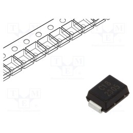 3 pcs x EATON ELECTRIC - 10BJ18CA - Diode: TVS, 1kW, 20÷22.1V, 34.3A, bidirectional, SMB,