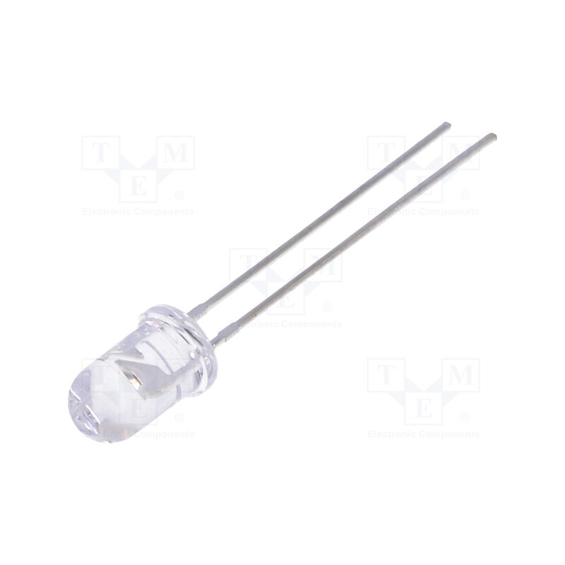 1 pcs x LUCKYLIGHT - LL-503VC2E-4CE - LED, 5mm, red, 2900÷5000mcd, 45°, Front: convex, 1.6÷2.4V