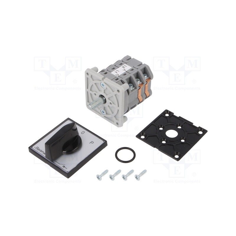 1 pcs x SPAMEL - ŁK16R-3.8368\P03 - Switch: reversing cam switch, Stabl.pos: 3, 16A, L-0-P, Poles: 3