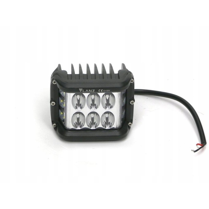 Square work lamp 48w 12led glanz