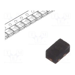 5 pcs x DIODES INCORPORATED - BZT52C12LP-7 - Diode: Zener, 0.25W, 12V, SMD, , X1-DFN1006-2