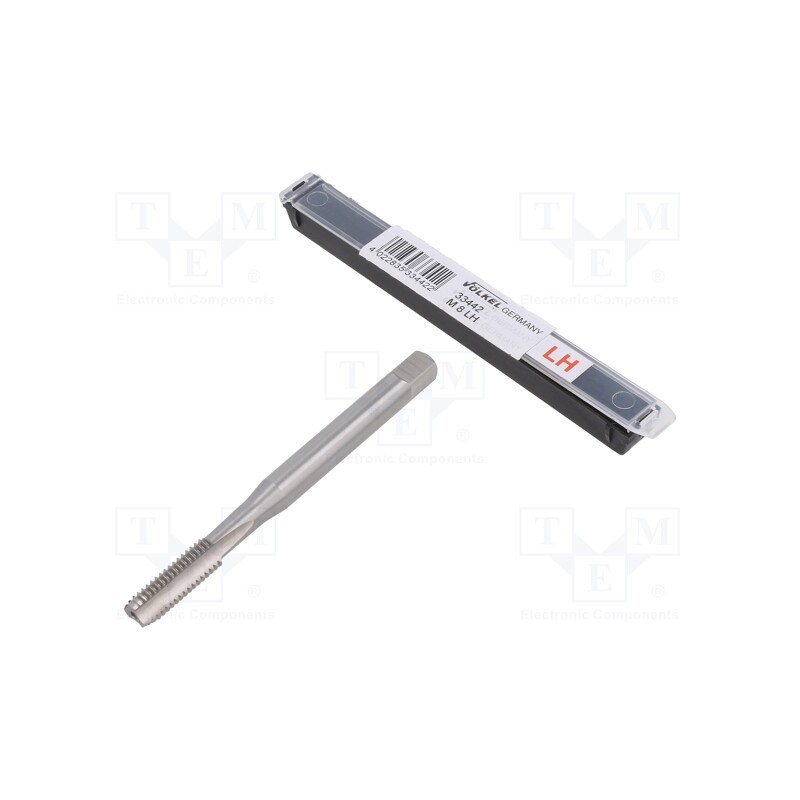 1 set x Vu00d6LKEL - 33442 - Tap, high speed steel cobalt HSS-E, M8, 1.25, 90mm, 6,2mm