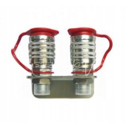 Set of board with 2x M22 euro socket quick connectors