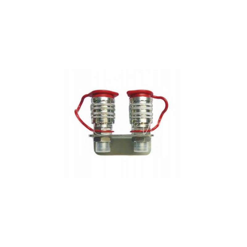 Set of board with 2x M22 euro socket quick connectors