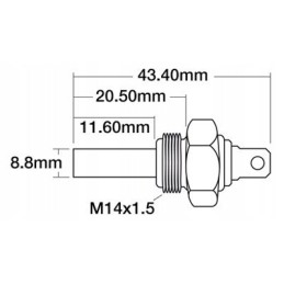 Engine temperature sensor case fendt renault