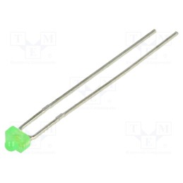 1 pcs x LUCKYLIGHT - LL-204GD2A-1A - LED, 1.8mm, green, 2.2÷2.6mcd, 55°, Front: convex, 2.1÷2.8V