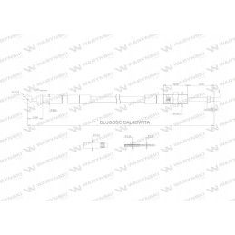 Cable to control the distributor on a plastic ball
