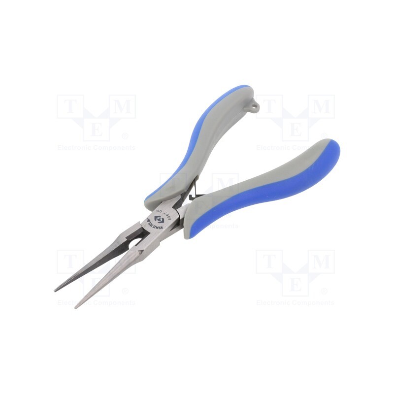 1 pcs x KING TONY - 1631691 - Pliers, miniature,straight,half-rounded nose, 154mm