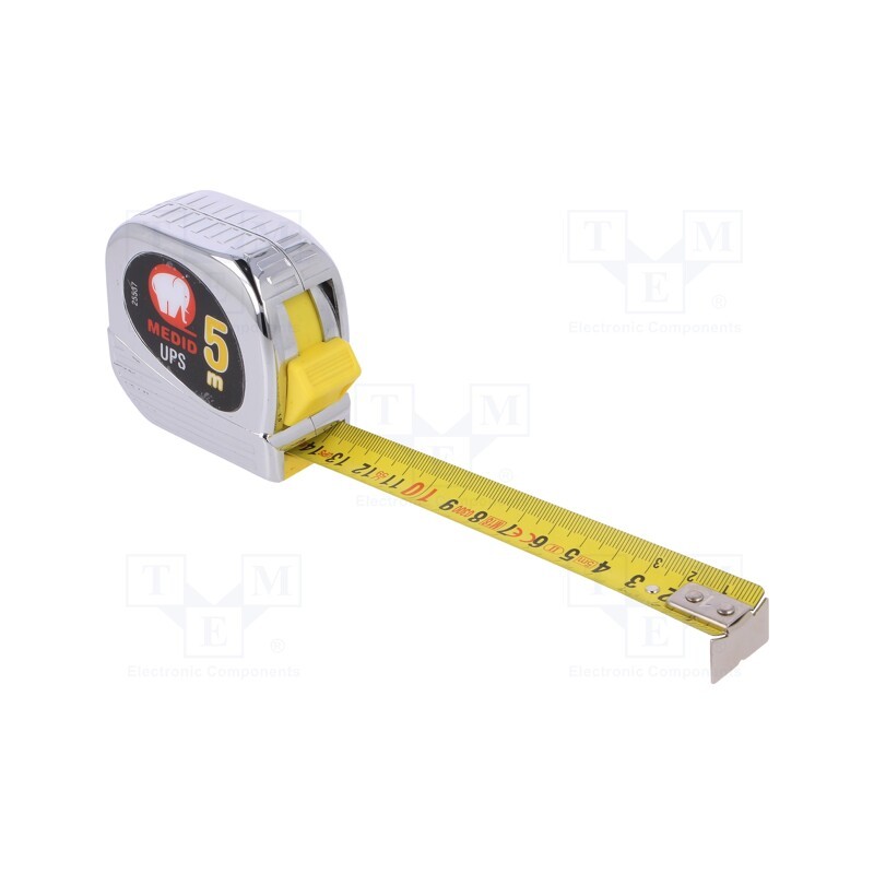 1 pcs x MEDID - 25537 - Measuring tape, L: 5m, Width: 25mm, measure