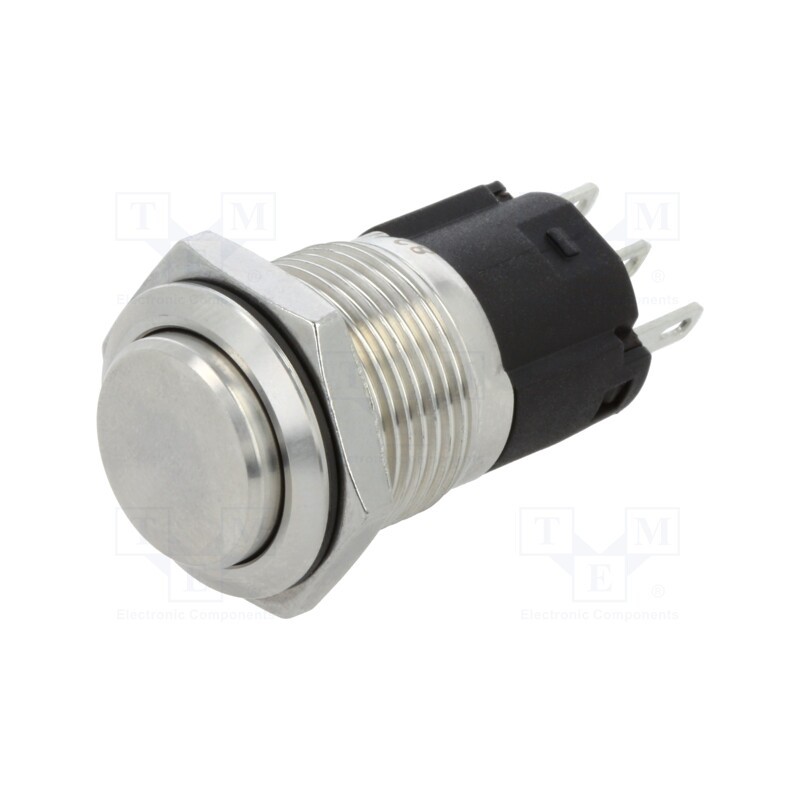 1 pcs x EAO - 82-4161.1000 - Switch: vandal resistant, Pos: 2, SPDT, 3A/240VAC, 3A/240VDC, Ø16mm