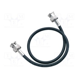 1 pcs x MUELLER ELECTRIC - BU-5050-B-48-0 - Test lead, BNC plug,both sides, Len: 1.2m, black