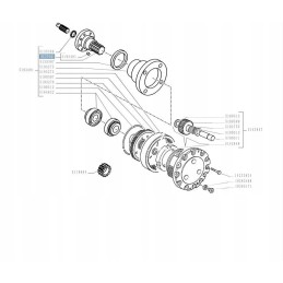 Hub journal New Holland TD Case JX 5193272 CNH
