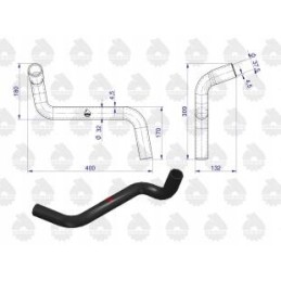 Lower radiator rubber hose C 330 original