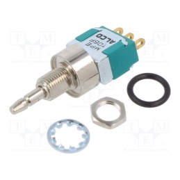 1 pcs x TE Connectivity - 4-1437567-3 - Switch: push-button, Pos: 2, SPDT, 3A/250VAC, 4A/28VDC, ON-(ON)