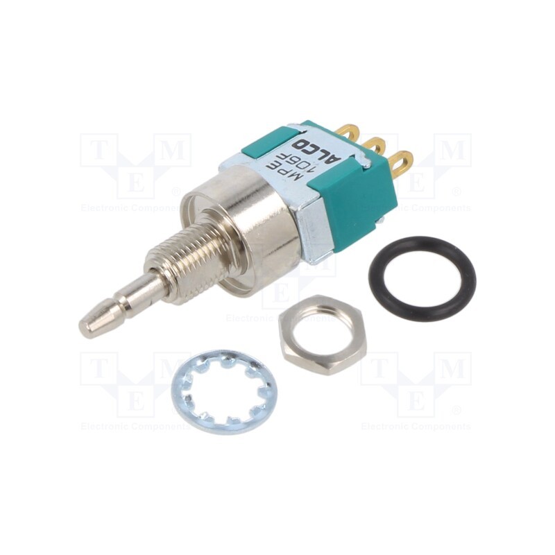 1 pcs x TE Connectivity - 4-1437567-3 - Switch: push-button, Pos: 2, SPDT, 3A/250VAC, 4A/28VDC, ON-(ON)