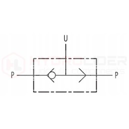 Hydraulic switching valve vu2p 3 4 110l