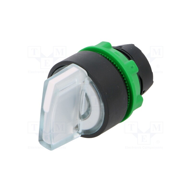 1 pcs x SCHNEIDER ELECTRIC - ZB5AK1413 - Switch: rotary, 22mm, Stabl.pos: 1, white, LED, IP66, prominent
