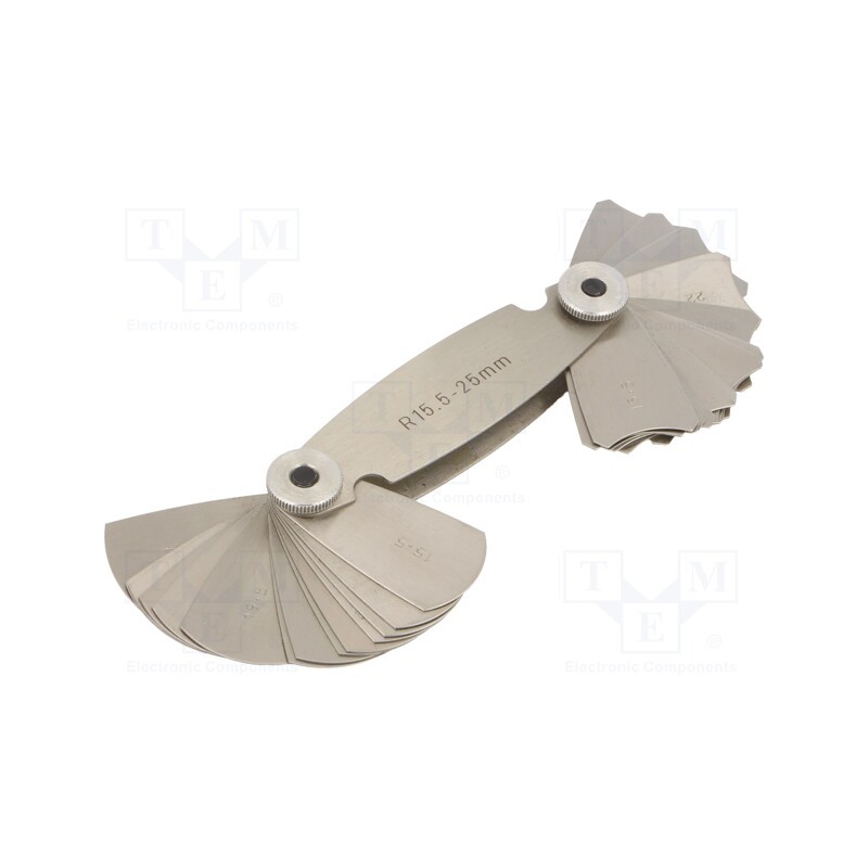 1 pcs x SCALA - 467.103 - Radius gauges, Range: 15,5÷25, 15pcs.