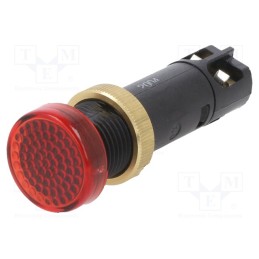 1 pcs x SCHNEIDER ELECTRIC - XVLA324 - Indicator: LED, flat, red, 12VDC, Ø12mm, IP40, screw terminals