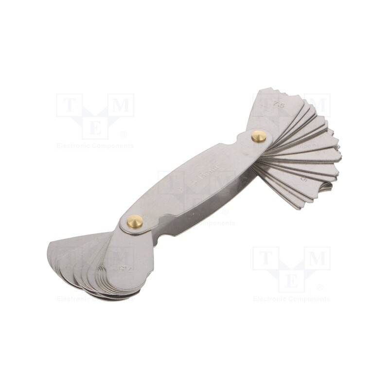 1 pcs x SCALA - 467.102 - Radius gauges, Range: 7,5÷15, 16pcs.