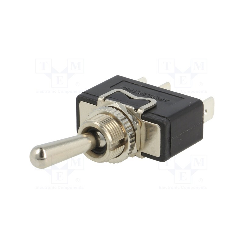 1 pcs x BULGIN - C3911BA - Switch: toggle, Pos: 2, SPDT, ON-(ON), 16A/250VAC, Toggle: round
