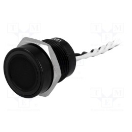 1 pcs x ONPOW - PS165P10YBK1W12V - Switch: piezoelectric, Pos: 2, SPST-NO, 0.2A/24VAC, 0.2A/24VDC