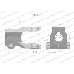Fork slot 8 sr hole 25mm 22x54 series 1r