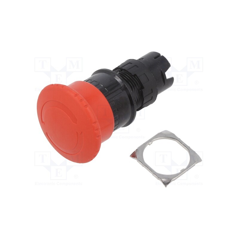 1 pcs x SCHNEIDER ELECTRIC - ZB6AS834 - Switch: emergency stop, 16mm, Stabl.pos: 2, red, none, Pos: 2