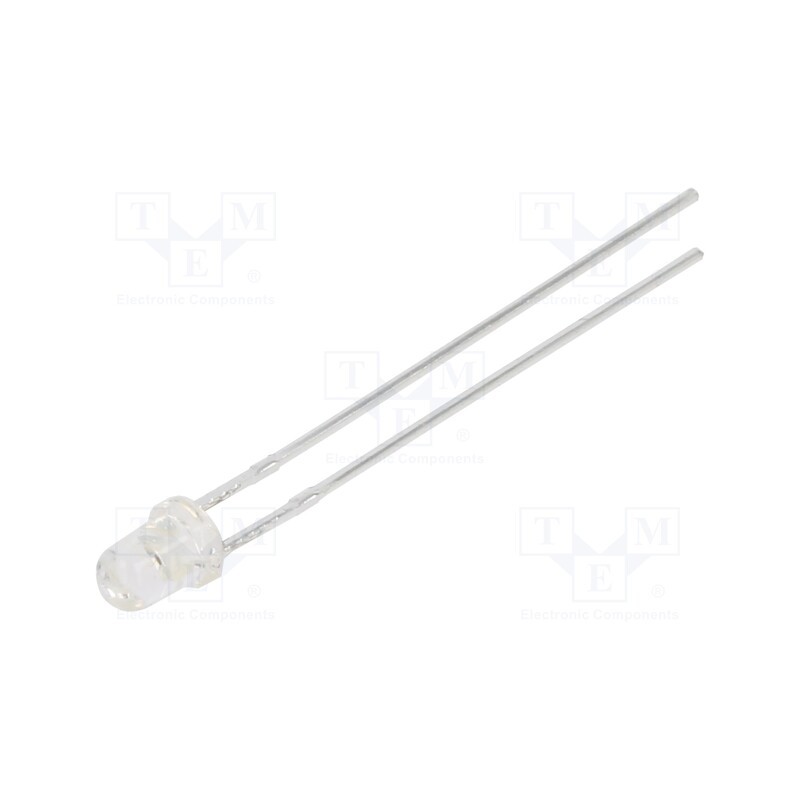 1 pcs x LUCKYLIGHT - 304AC4B-2BD - LED, 3mm, orange, 1000mcd, 30°, Front: convex, 1.6÷2.4V