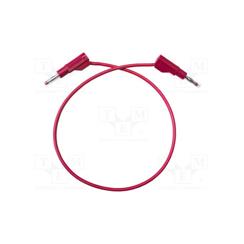 1 pcs x MUELLER ELECTRIC - BU-P4911B-60-2 - Test lead, 20A, banana plug 4mm,both sides, Urated: 1kV, Len: 1.5m