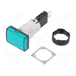 1 pcs x SCHNEIDER ELECTRIC - XB6DV3BB - Control lamp, 16mm, Harmony XB6, -25÷70°C, Illumin: LED, Ø16mm