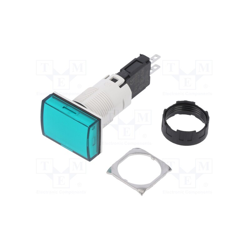 1 pcs x SCHNEIDER ELECTRIC - XB6DV3BB - Control lamp, 16mm, Harmony XB6, -25÷70°C, Illumin: LED, Ø16mm