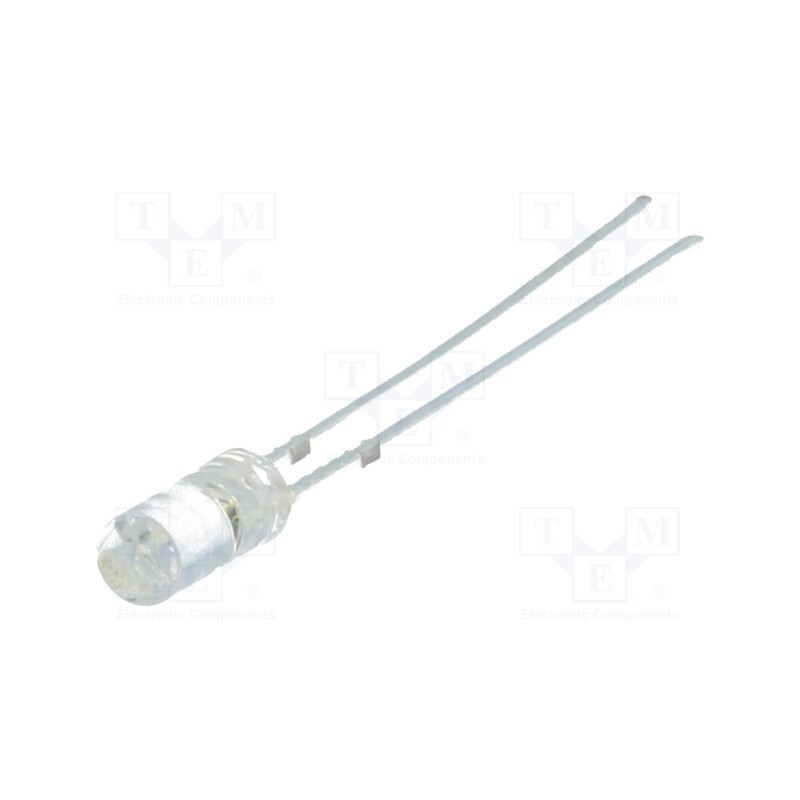 1 pcs x OPTOSUPPLY - OSB4YU39B1B - LED, 3mm, blue, 220÷330mcd, 110°, Front: flat, 2.8÷3.6V, cylindrical