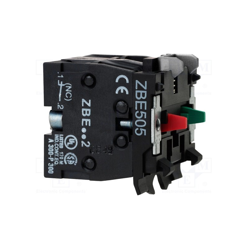 1 pcs x SCHNEIDER ELECTRIC - ZBE505 - Contact block, 22mm, Harmony XB4, -40÷70°C, front fixing