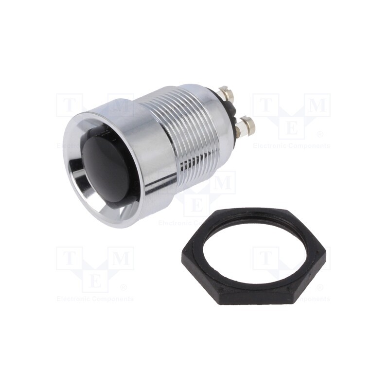 1 pcs x BULGIN - MP0012/1 - Switch: vandal resistant, Pos: 2, SPST-NO, 0.25A/250VAC, 2A/12VDC