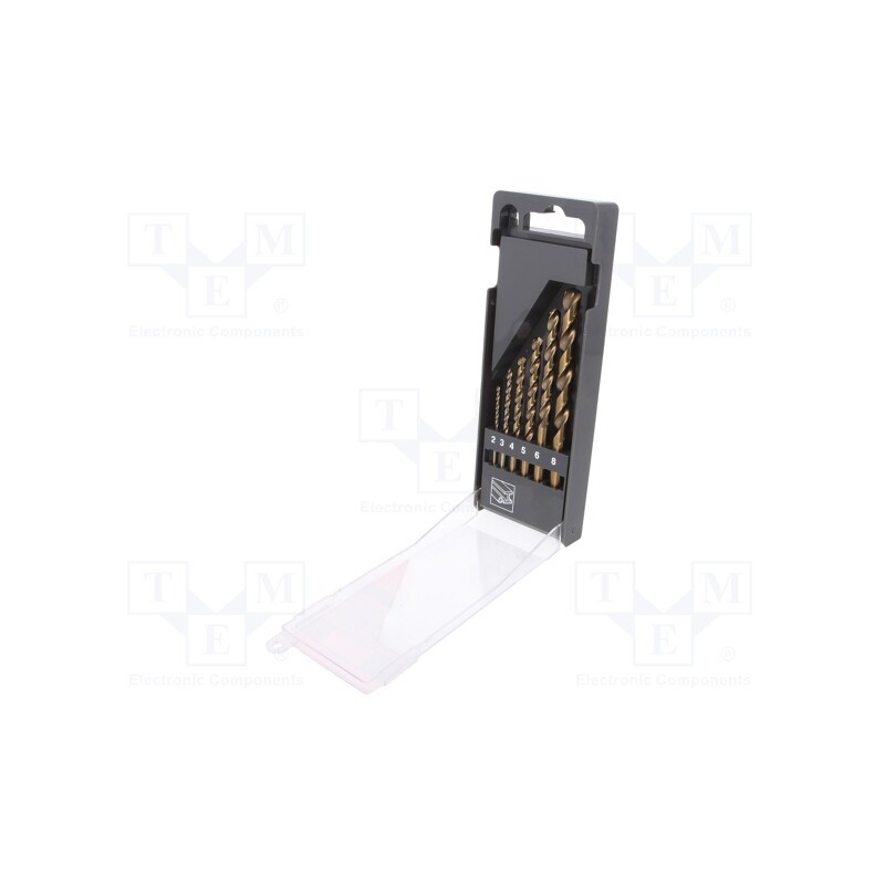 1 set x BAHCO - 4511-SET-6 - Drill set, for metal, high speed steel stal szybkotnąca HSS