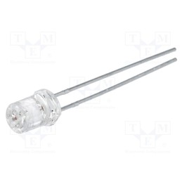 1 pcs x LUCKYLIGHT - LL-504BC2K-B4-1G - LED, 5mm, blue, 70÷120mcd, 100°, Front: recessed, 2.6÷3.8V