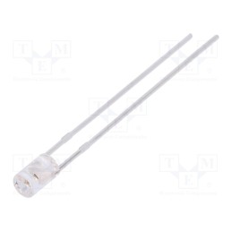 1 pcs x LUCKYLIGHT - LL-304VC4J-4C - LED, 3mm, red, 600÷1000mcd, 110°, Front: flat, 1.6÷2.4V, cylindrical