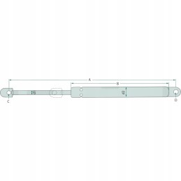 Gas actuator shock absorber 3103254m1