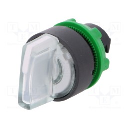 1 pcs x SCHNEIDER ELECTRIC - ZB5AK1313 - Switch: rotary, 22mm, Stabl.pos: 3, white, LED, IP66, prominent