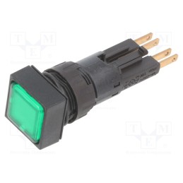 1 pcs x EATON ELECTRIC - Q18LF-GN/WB - Control lamp, 16mm, RMQ-16, -25÷70°C, Illumin: filament lamp, 24V