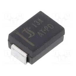 5 pcs x DIOTEC SEMICONDUCTOR - P6SMBJ13A-AQ - Diode: TVS, 600W, 14.4÷16V, 27.9A, unidirectional, ±5%, SMB