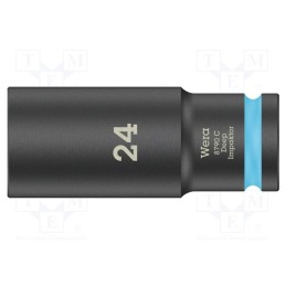 1 pcs x WERA - 5004839001 - Socket, 6-angles,socket spanner,impact, HEX 24mm, 1/2', 83mm