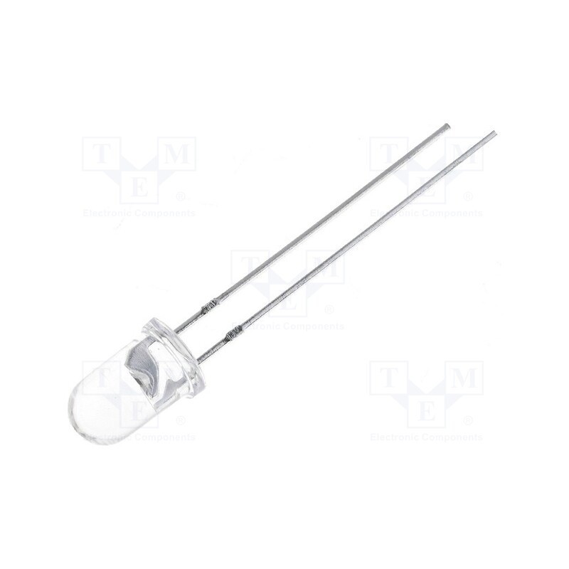 1 pcs x LUCKYLIGHT - LL-504BC2E-021 - LED, 5mm, blue, 3000÷7000mcd, 30°, Front: convex, 2.8÷3.8V