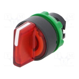 1 pcs x SCHNEIDER ELECTRIC - ZB5AK1343 - Switch: rotary, 22mm, Stabl.pos: 3, red, LED, IP66, prominent, Pos: 3