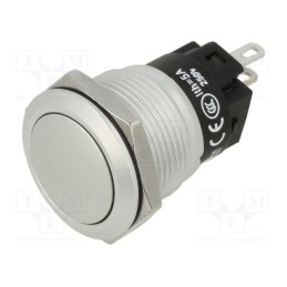1 pcs x EAO - 82-5571.1000 - Switch: vandal resistant, Pos: 2, SPDT, 3A/240VAC, 3A/240VDC, Ø19mm