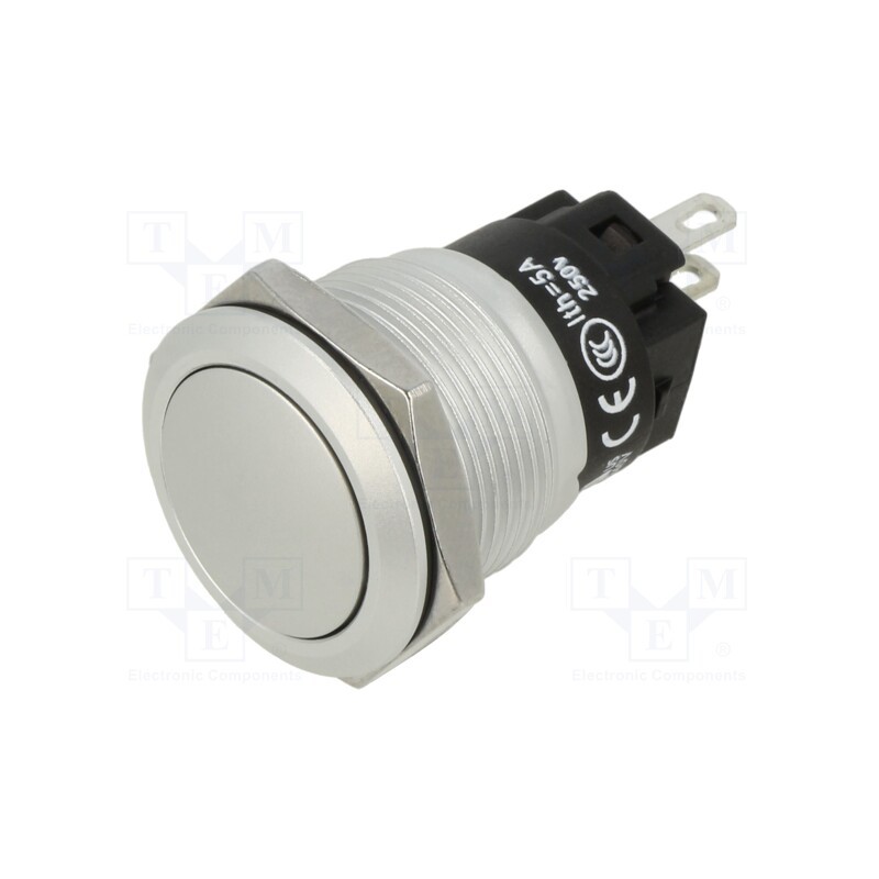 1 pcs x EAO - 82-5571.1000 - Switch: vandal resistant, Pos: 2, SPDT, 3A/240VAC, 3A/240VDC, Ø19mm