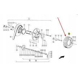 657790 0 drum adjustment gear pulley