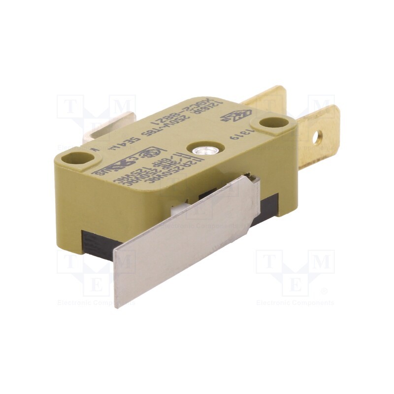 1 pcs x SAIA-BURGESS - XGC2-88-J23 - Microswitch SNAP ACTION, 10A/250VAC, with lever, SPDT, ON-(ON)